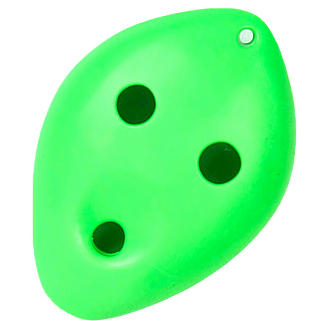 6孔高音C調 附收納袋/掛繩/教材/擦布 耐摔樹脂陶笛, 綠色, 1個