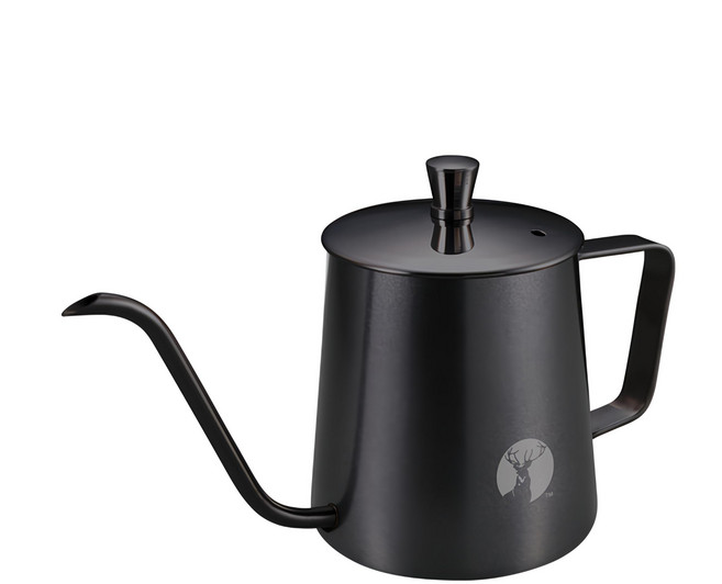 CAPTAIN STAG 鹿牌 咖啡手沖壺 350ml(黑色)uw-3545, 1入, 350ml