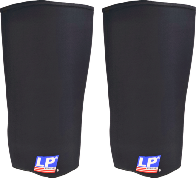 LP SUPPORT 標準型膝部護套 706-BK 黑色, 2個
