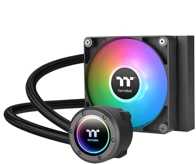 thermaltake 曜越 TH120 V2 ARGB Sync 主板連動 散熱器, CL-W360-PL12SW-A, 黑色, 1個