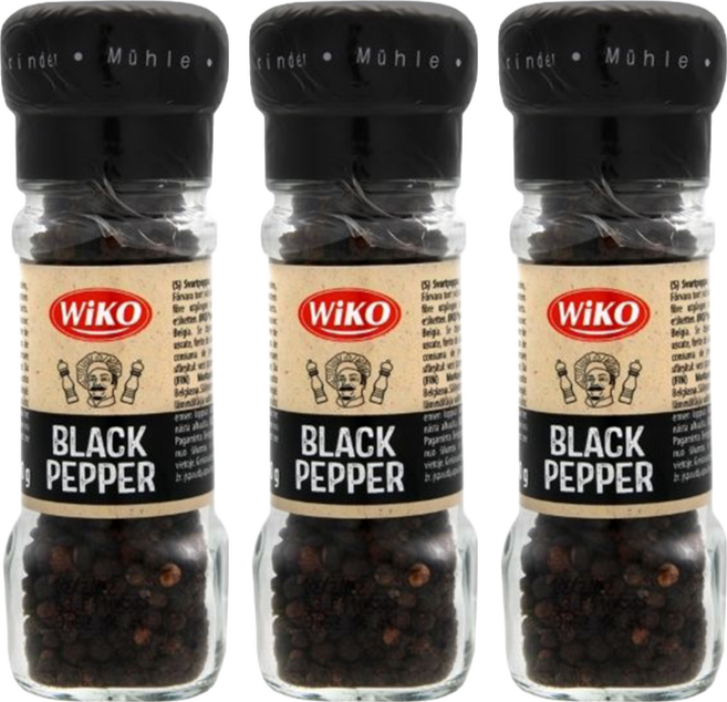 Wiko 黑胡椒研磨罐, 50g, 3瓶
