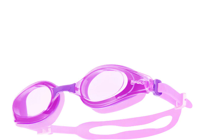 SAEKO 原創系列 舒適眼罩防霧快調泳鏡 S77_PU, 粉紫色, 1個
