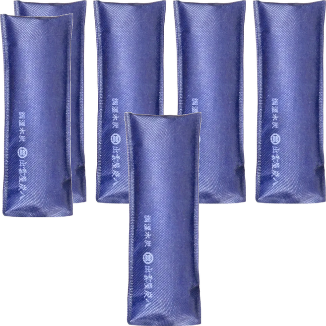 出雲屋炭八 細長型迷你袋 (藍色) 室內調濕木炭, 20g, 200ml, 6個