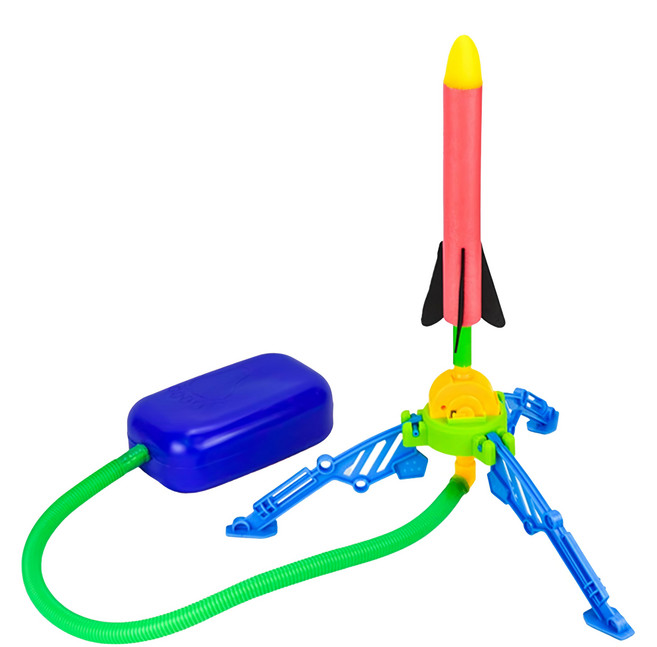 智裕玩具 腳踏式彈射飛天火箭 可調角度/多人露營遊戲 1632 火箭發射器90 x 43 x 36cm + 火箭頭24 x 3 x 3cm + 腳踏板18.5 x 10 x 6cm, 1盒