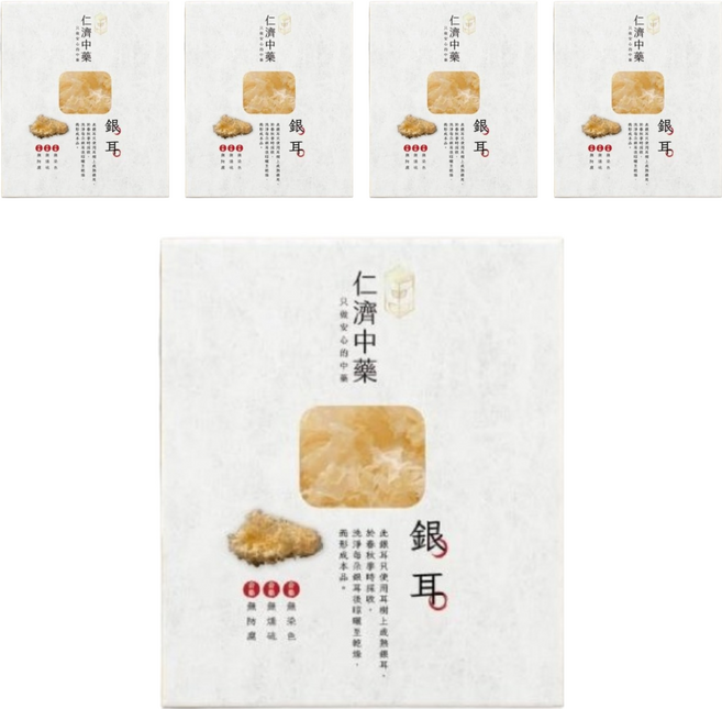 仁濟中藥 銀耳, 100g, 5包