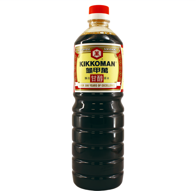 KIKKOMAN 龜甲萬 甘醇醬油, 1L, 1瓶