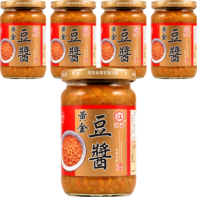 江記 黃金豆醬, 360g, 5罐