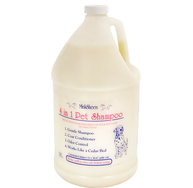 MinkSheen 雪貂 貂油 洗毛精 1加侖 大, 1桶, 漂白