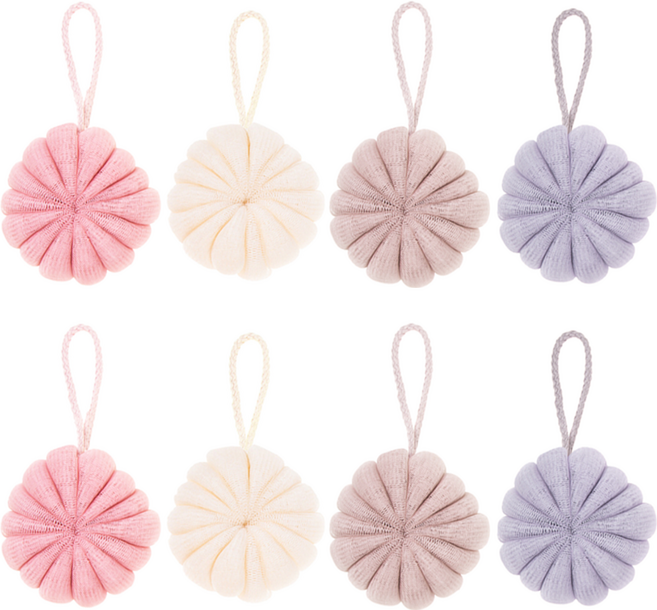 comet Home 沐浴球4件組, 4個裝, 粉色，米色，棕色，灰色, 2組