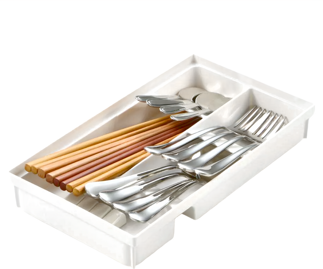 Richell 利其爾 抽屜餐具收納盒 寬 28 x 16 x 4.4cm, L款, 1個