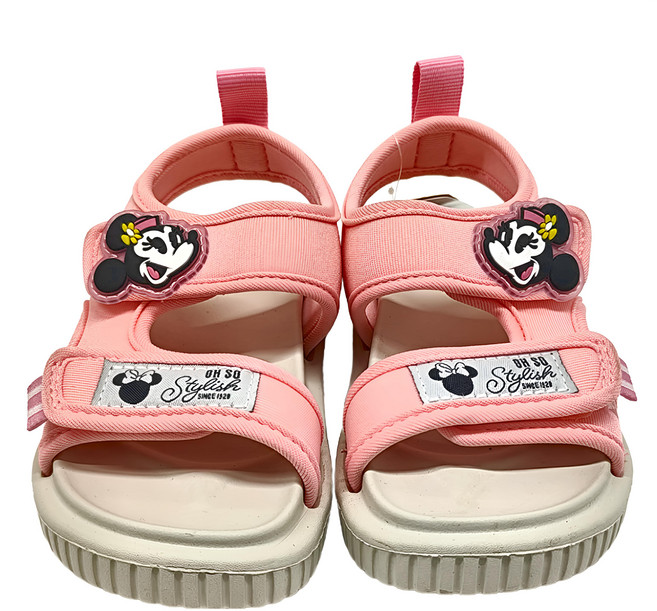 BORUI 柏睿鞋業 兒童款 米妮立體織帶造型休閒涼鞋