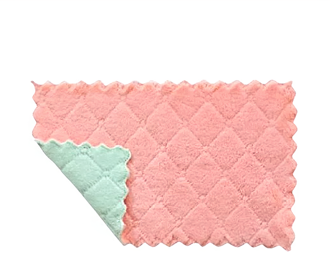 小麥購物 珊瑚絨抹布 G059 顏色隨機 長方款, 30個