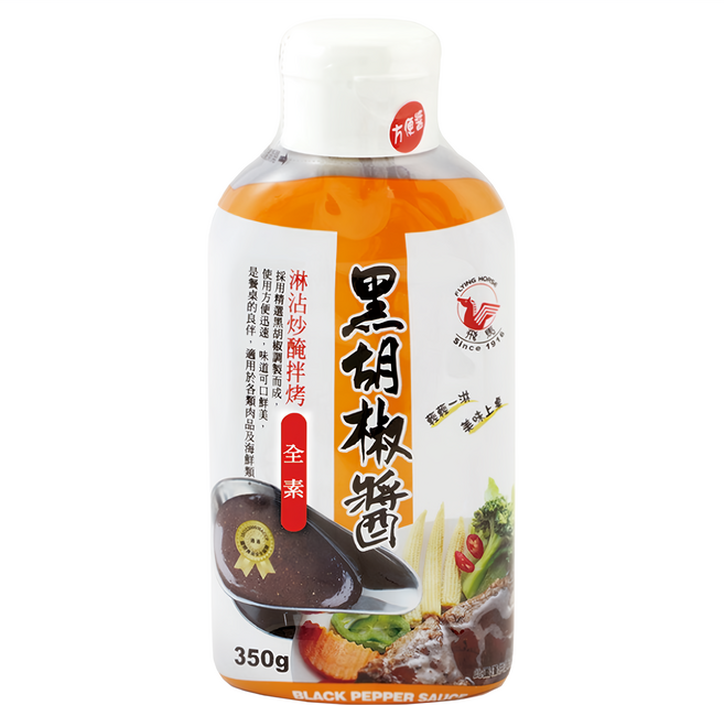 飛馬 黑胡椒醬, 350g, 1瓶