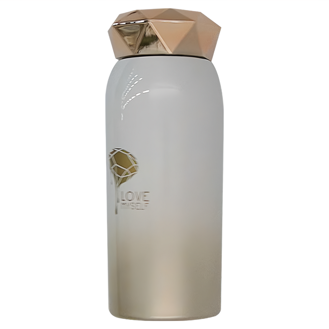 Caldo卡朵生活 閃閃惹愛造型不鏽鋼保溫瓶 L-LAM194WH, 白色, 300ml, 1個