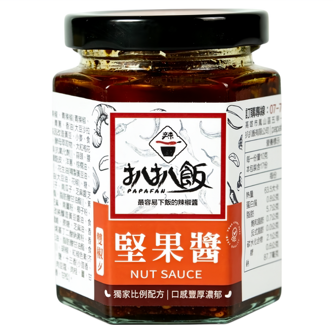 扒扒飯 堅果醬, 170g, 1罐