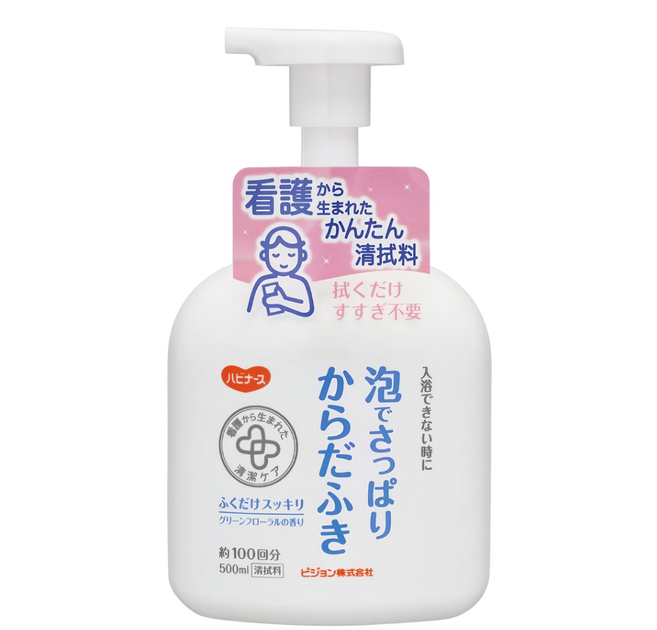 Habinasu Tahira 免沖水身體清潔泡沫 清爽型, 500ml, 1瓶