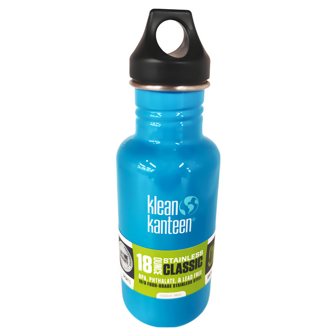 klean kanteen 彩色不繡鋼瓶 K18CPPL-CI 17.8 x 7 x 4.4cm, 島嶼藍, 532ml, 1個