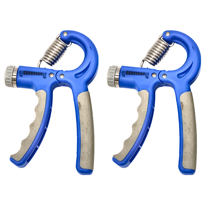 基礎款可調節握力器, 天藍色, 2個