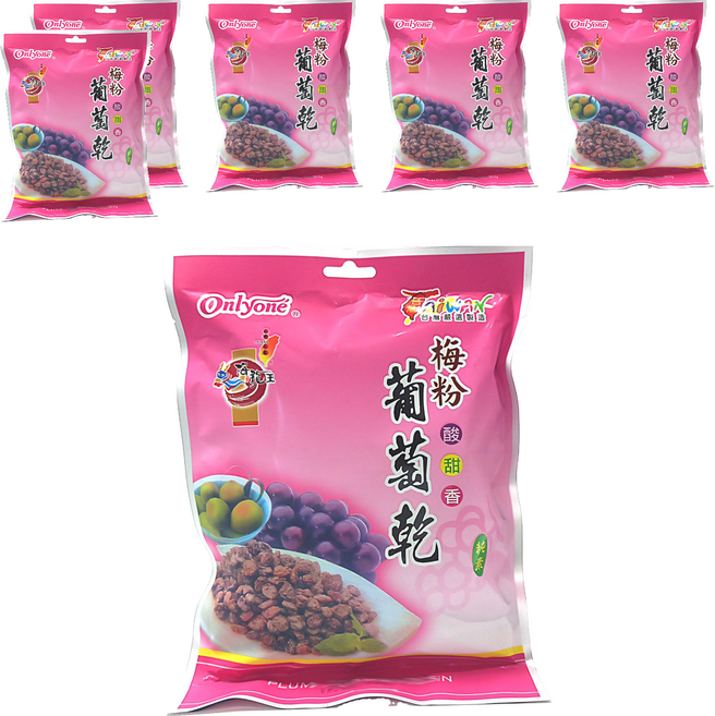 Onlyone 海龍王 梅粉葡萄乾, 150g, 6包