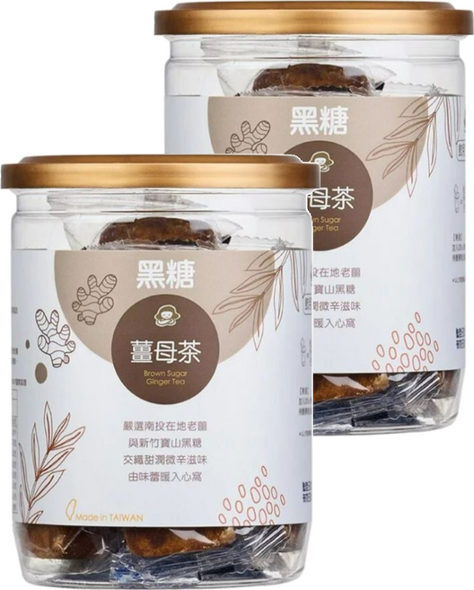 蜜思朵 黑糖薑母茶 嚴選南投老薑與新竹寶山黑糖, 17g, 12入, 2罐