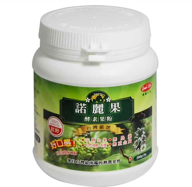 good Life 得意人生 大溪地諾麗果酵素果粉, 200g, 1罐