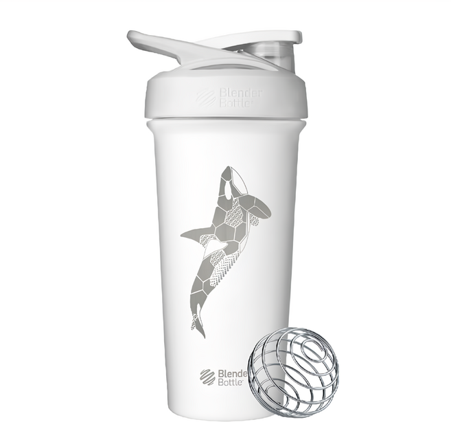Blender Bottle Strada Sleek 不鏽鋼杯 25oz, 虎鯨, 740ml, 1個