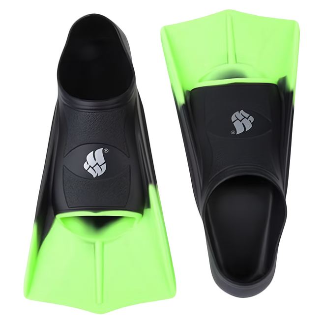 MAD WAVE 訓練蛙鞋, 黑色 + 螢光綠