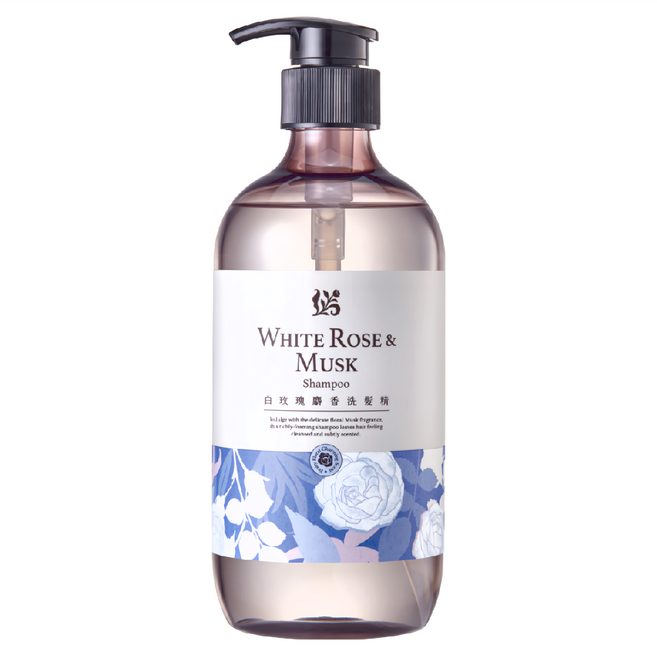 JUST HERB 香草集 洗髮精 白玫瑰麝香, 500ml, 1瓶