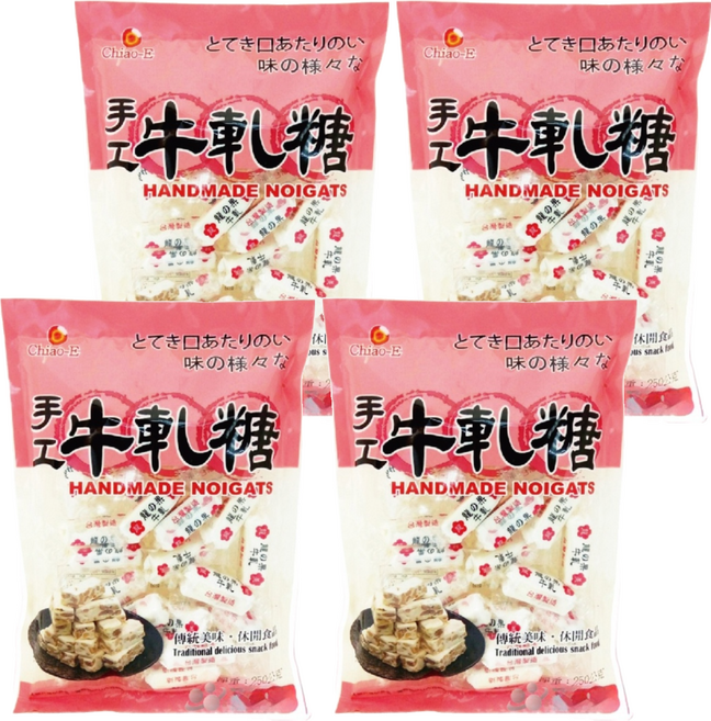 Chiao-E 巧益 手工牛軋糖, 250g, 4袋