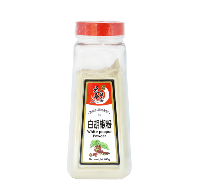 元泰碩宴 白胡椒粉, 400g, 1瓶