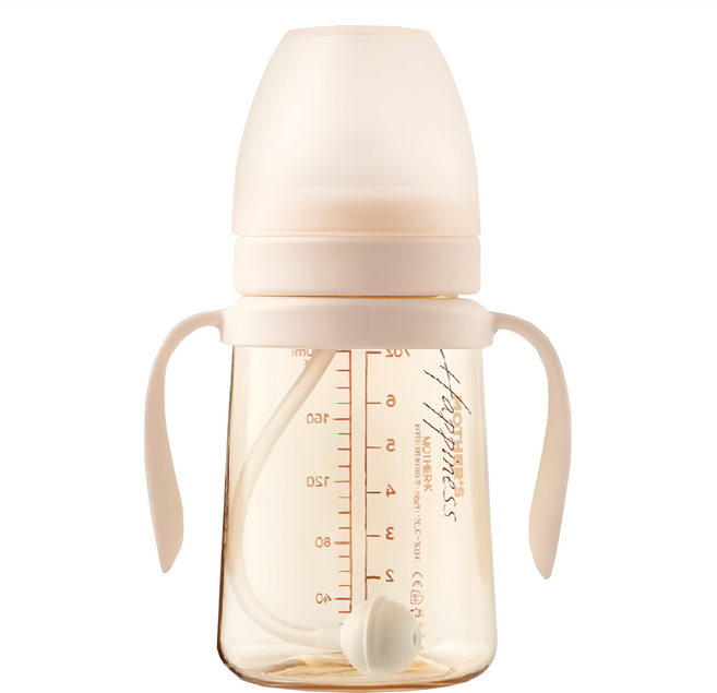 MOTHER-K 精粹PPSU吸管杯 200ml 醫療級PPSU材質 防逆流設計, 1個, 晨曦白