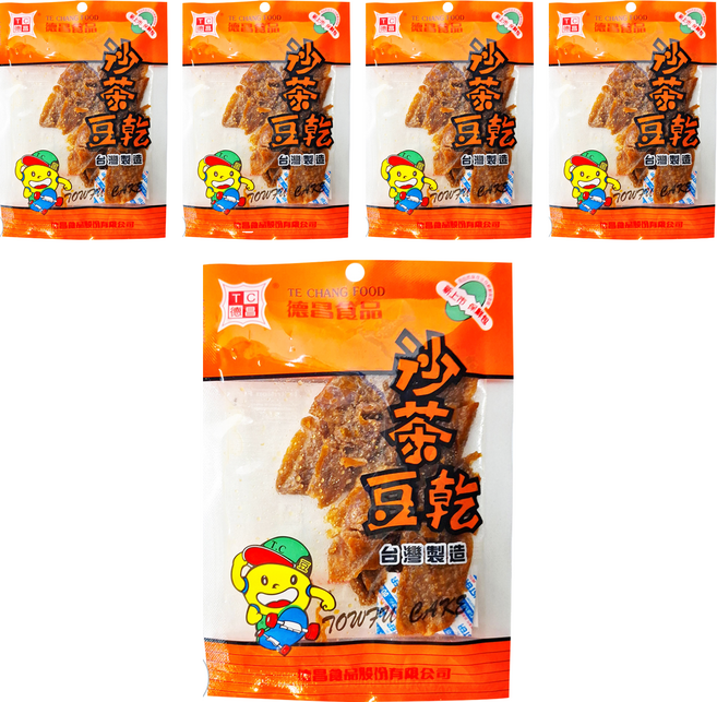 德昌 沙茶豆乾, 5包, 60g