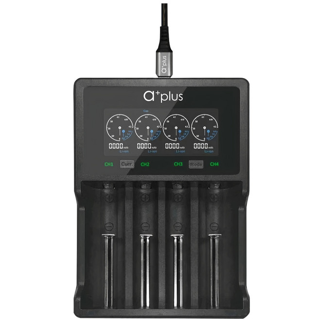 A Plus 液晶顯示全智能極速充電組 A+V4L PRO 旗艦加長版 適用於多種電池, 1個