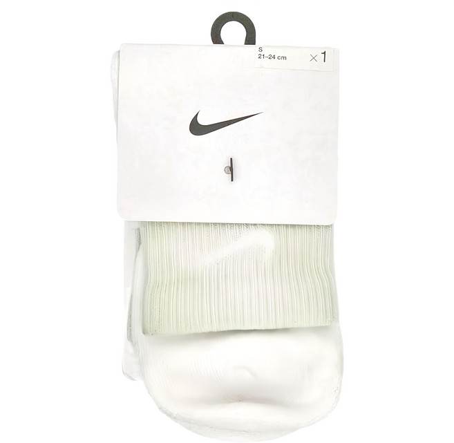 NIKE 耐吉 男用襪子 DH4058, 白色 + 綠色, 1雙