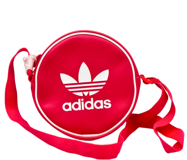 adidas 愛迪達 ROUND BAG 斜背包, 紅色, 1個