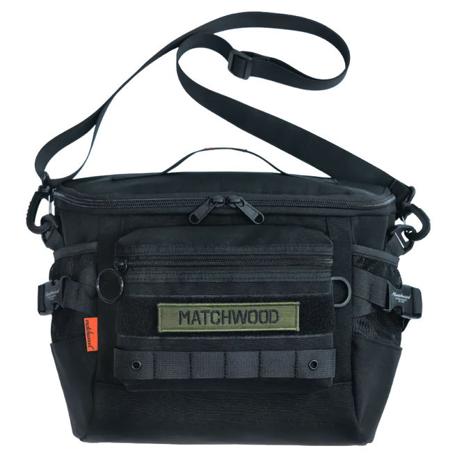 Matchwood Mighty 斜背包 560D防潑水尼龍 9.5L, 黑色
