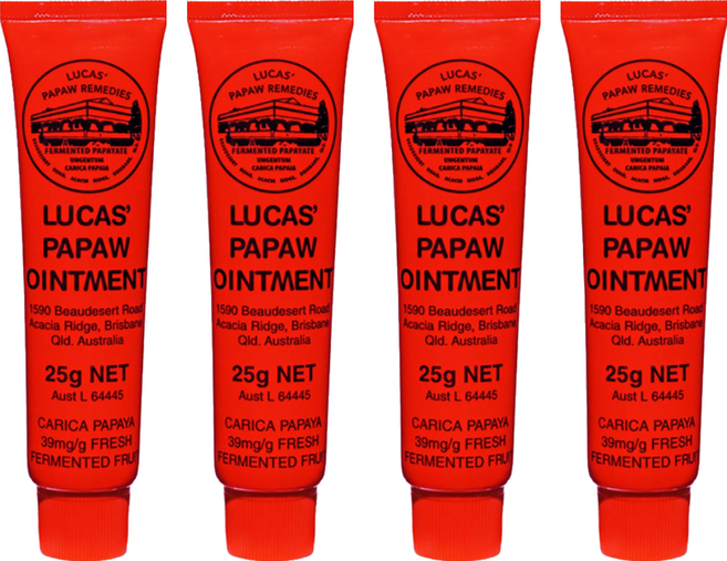 LUCAS' PAPAW REMEDIES 木瓜霜, CARICA PAPAYA, 25g, 4條