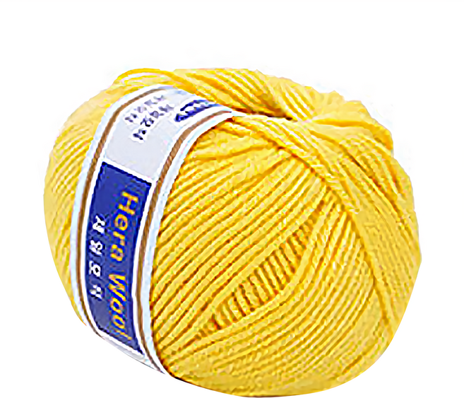 SAMSUNG 三星 C&T 羊毛毛線 45g, 黃色, 3捲