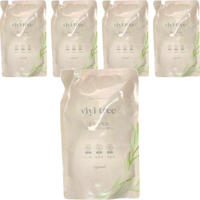 vivi tree 私密衣物手洗精補充, 230ml, 5包