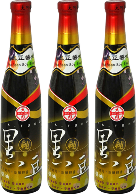 大同醬油 釀造黑豆醬油, 400ml, 3瓶