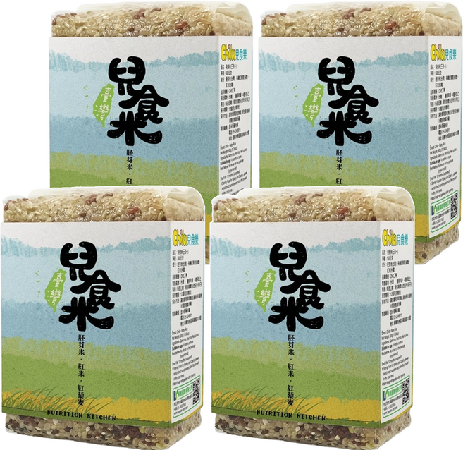 Chila 兒食樂 兒食米 三合一 4個月以上, 胚芽米 + 紅藜麥 + 紅米, 500g, 4包