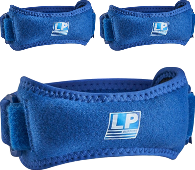 LP SUPPORT 特殊托型加壓式髕骨帶 781CN_BL 藍色 運動防護 髕骨支撐, 3個