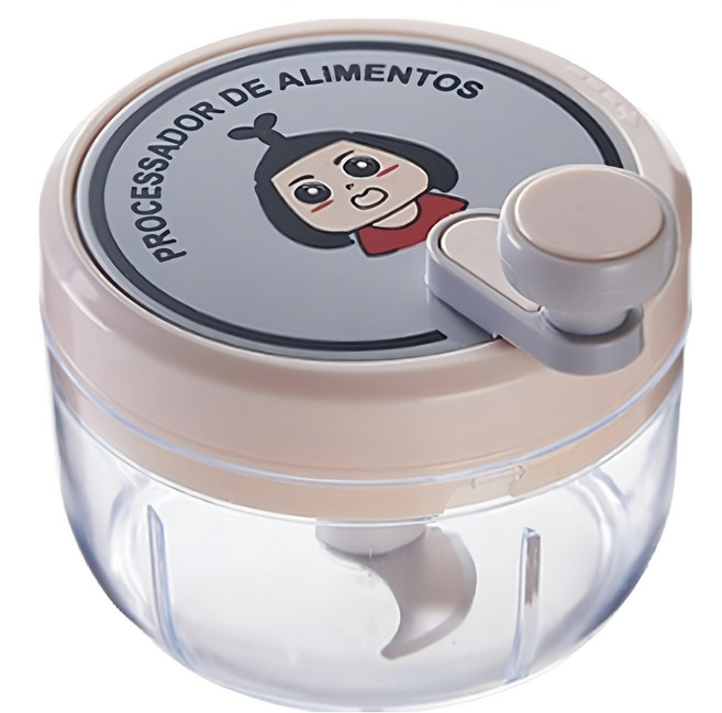 家用 mini 手動攪蒜器 200ml, 1個, 顏色隨機