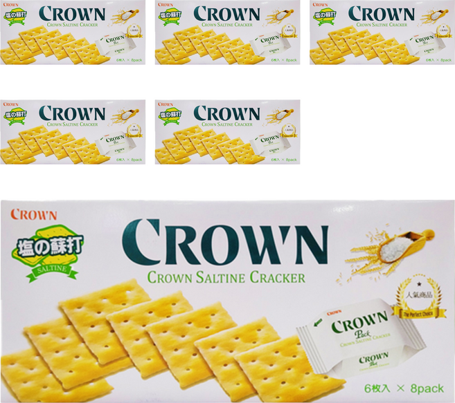 CROWN 皇冠 原味蘇打餅乾, 149g, 6盒