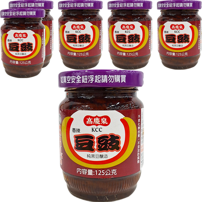 高慶泉 香辣豆豉, 125g, 6罐