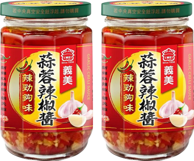 義美 蒜蓉辣椒醬, 230g, 2罐