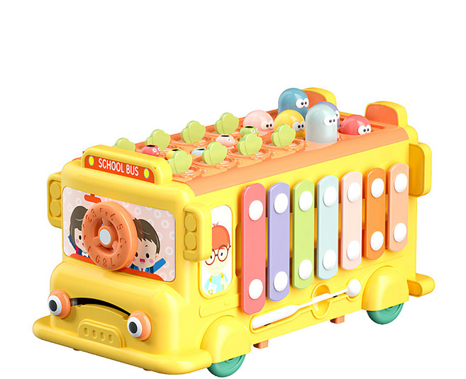 MULTIFUNCTIONAL PUZZLE SCHOOL BUS 益智巴士, 黃色, 1盒