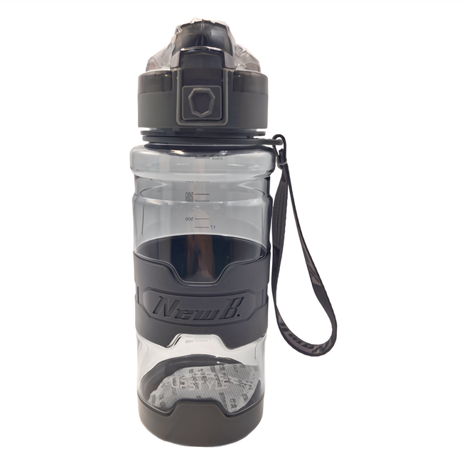 UPSTYLE Tritan 健身水壺, 1個, 透明灰, 700ml
