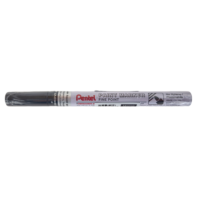 Pentel 飛龍文具 油漆筆 MSP10-A 細 黑色 12支, 1色, 1組