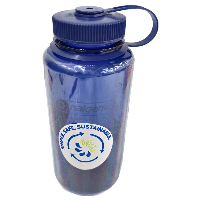 nalgene Sustain永續系列 寬嘴水壺, 丹寧色, 1L, 1個